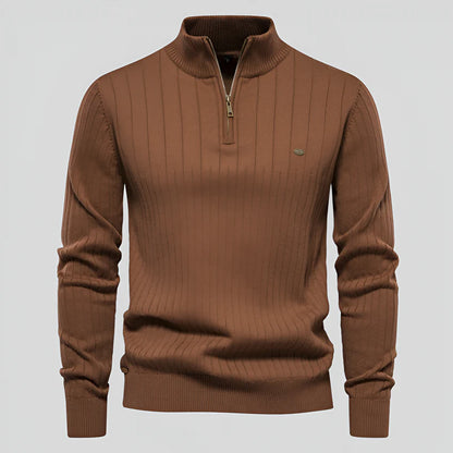 Nigel | Classic Quarter-Zip Sweater