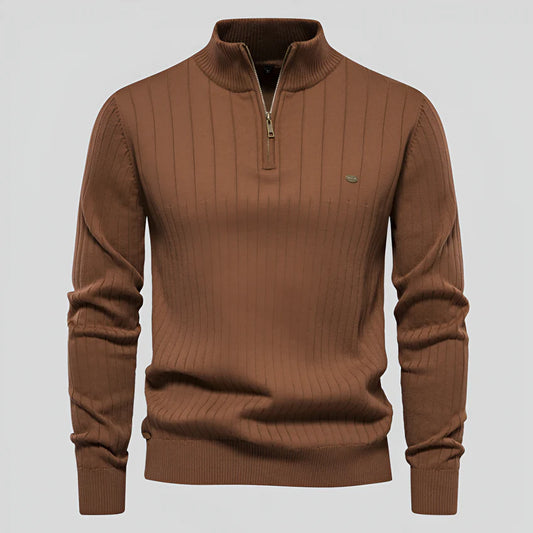 Nigel | Classic Quarter-Zip Sweater