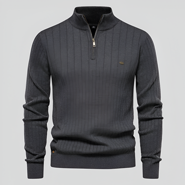 Nigel | Classic Quarter-Zip Sweater