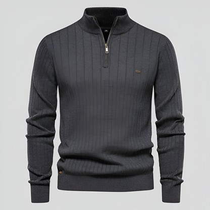 Nigel | Classic Quarter-Zip Sweater