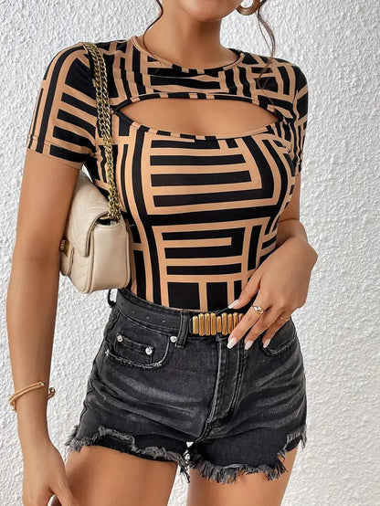Selena | Cut-Out Detail Elegant Shirt - Motheero