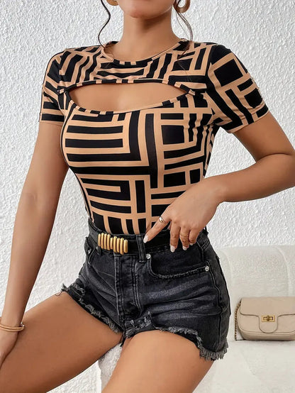 Selena | Cut-Out Detail Elegant Shirt - Motheero