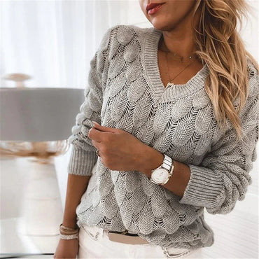 Aleta | Classic V‑Neck Knit Sweater
