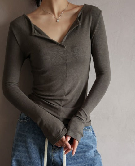 Luna | Women Fitted Long Sleeve Top