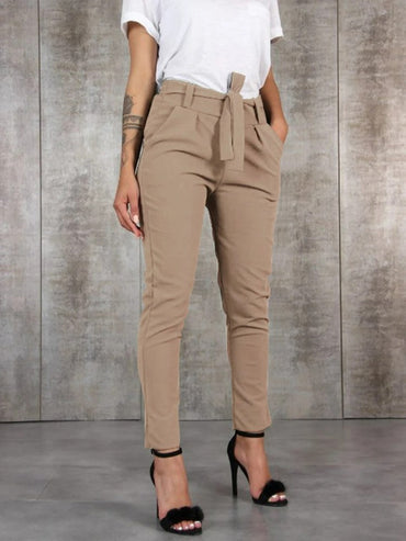 Clarisse | Casual Tie Waist Trousers