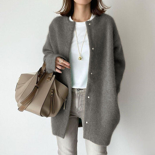 Valentina | Plain Soft Long Cardigan
